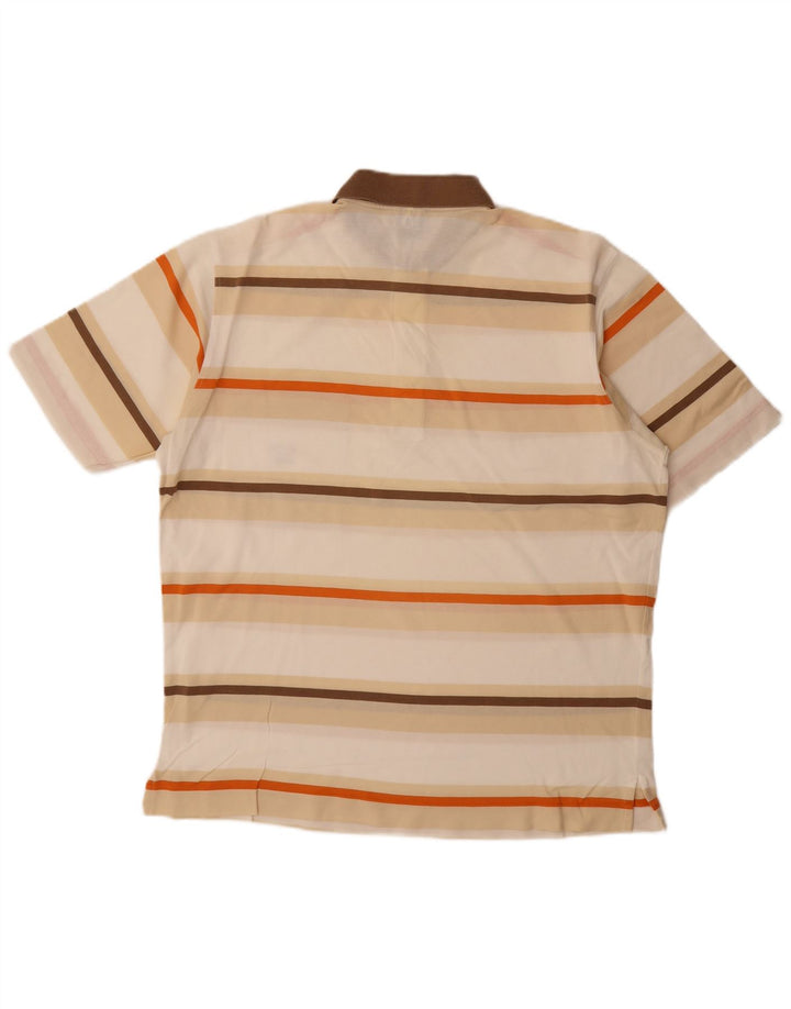Camisa polo masculina Paul & Shark listrada bege grande