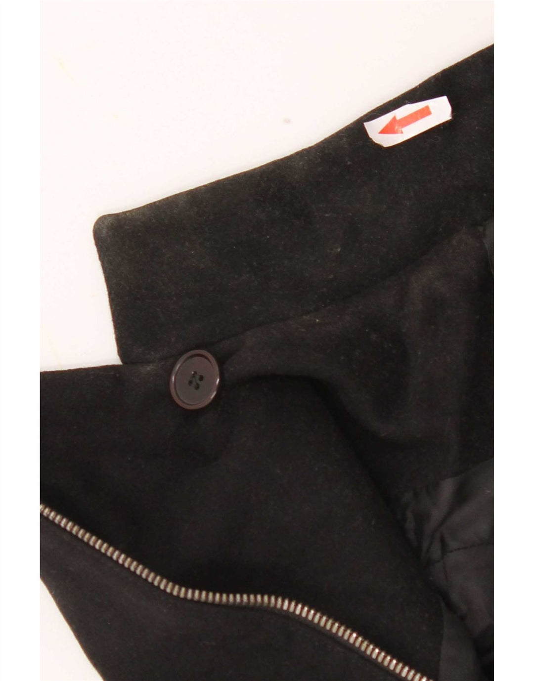 Jaqueta feminina Reiss Biker UK 10 pequena lã preta