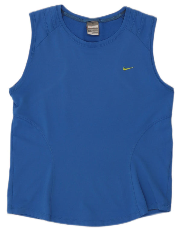 Colete feminino Nike US 8/10 poliéster azul médio