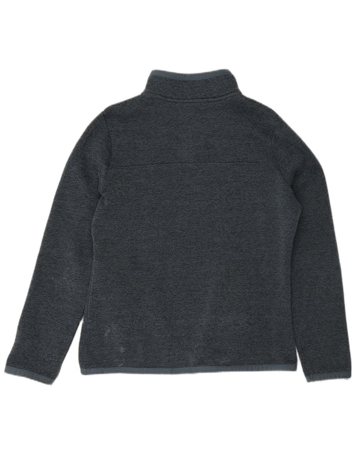 Moletom feminino Weird Fish com zíper e pescoço UK 12 poliéster cinza médio