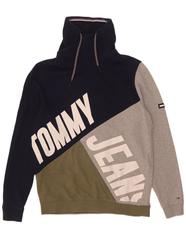 Tommy Hilfiger moletom gráfico masculino Jumper XL multicolorido bloco colorido