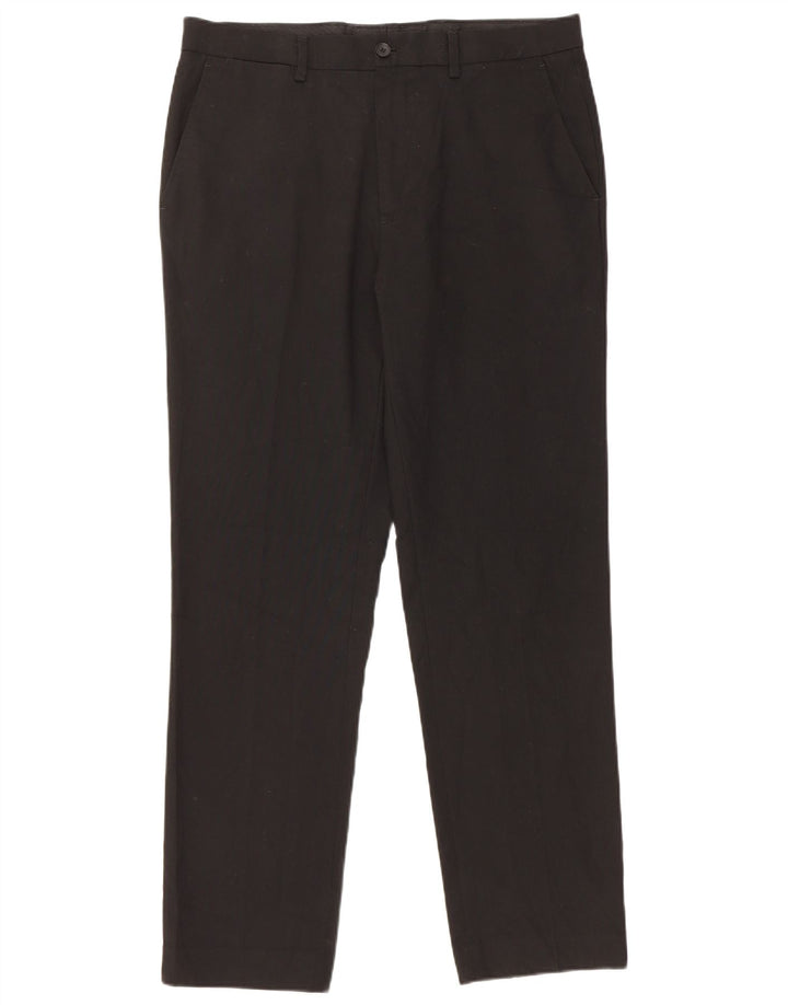Calça Chino Masculina Slim Fit MARKS & SPENCER W34 L31 Poliéster Preto