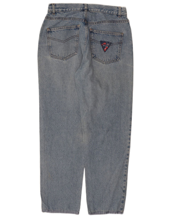 Vintage Womens Loose Fit High Waist Jeans W30 L27 Blue