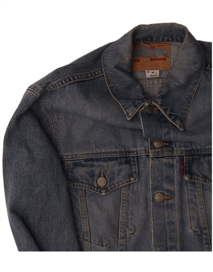 Jaqueta jeans masculina LEVI'S UK 38 algodão azul médio