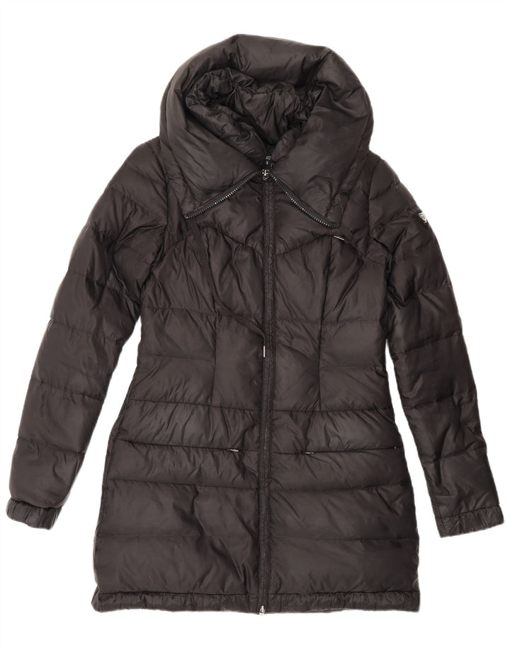 Casaco acolchoado grande feminino Guess UK 4 XS preto poliamida