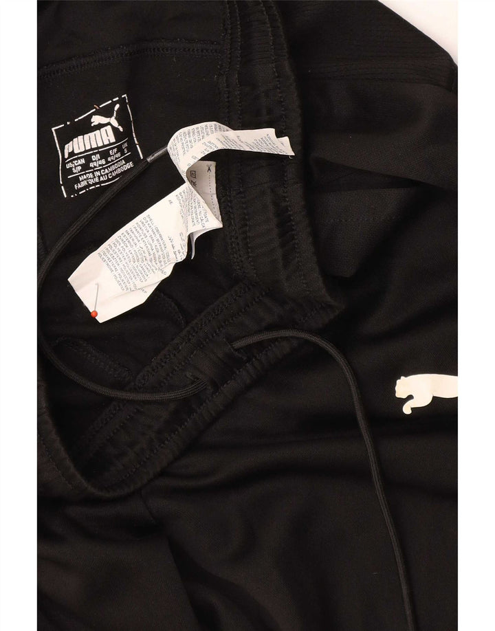Calça de treino feminina Puma UK 8 pequena poliéster preto