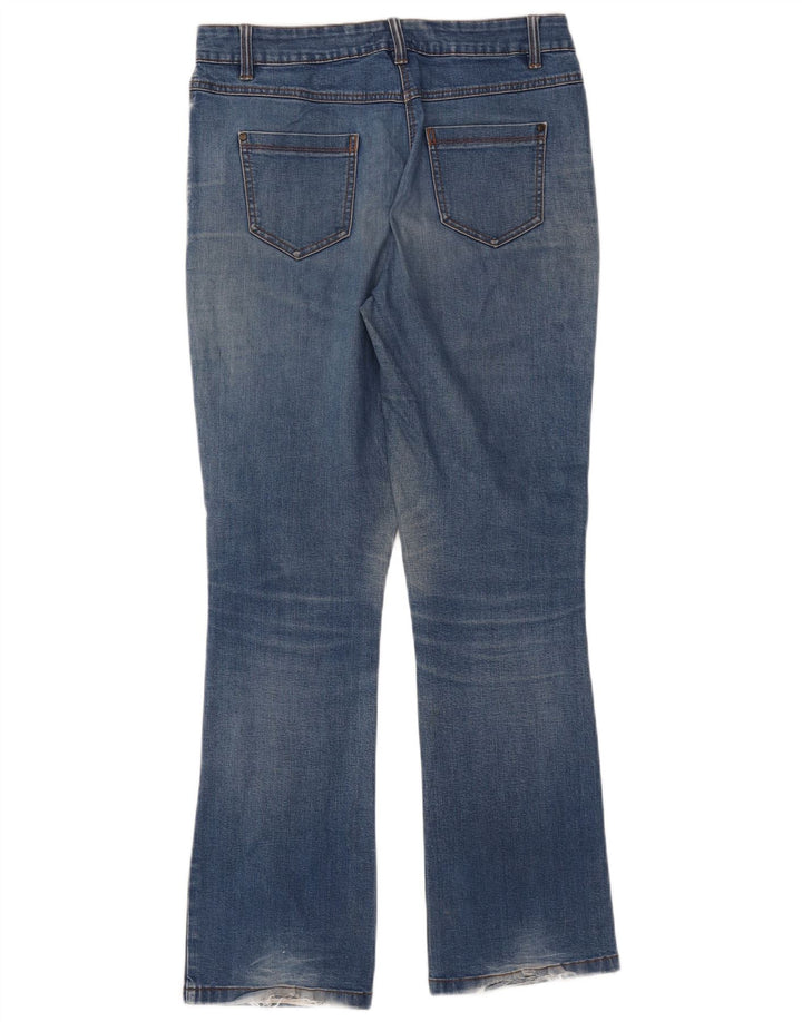M&Co Jeans Bootcut Feminino Reino Unido 10 Pequeno W32 L31 Azul Algodão