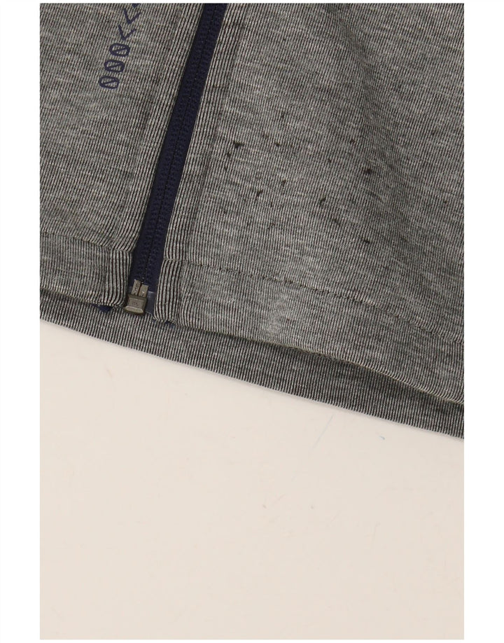 Suéter PUMA Boys Graphic Zip com capuz 9-10 anos cinza colorblock poliéster