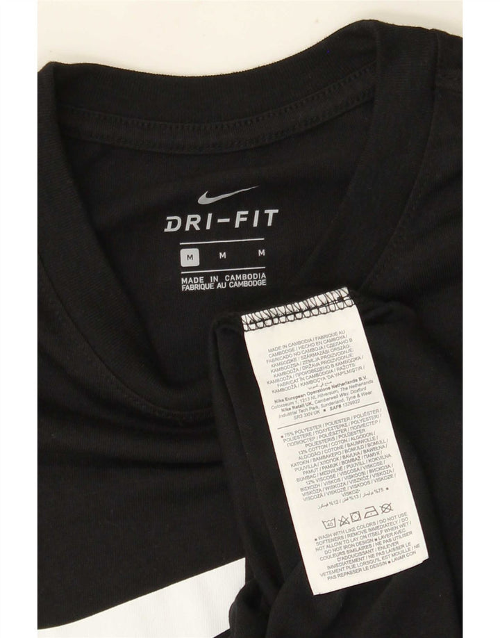 Camiseta Nike Masculina Dri Fit Graphic Top Médio Preto Poliéster