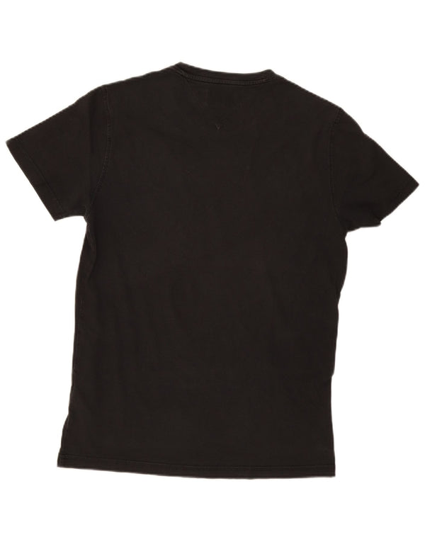 Camiseta masculina Tommy Hilfiger Top médio algodão preto