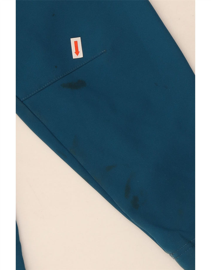 Jaqueta corta-vento com capuz Jack Wolfskin para meninas 15-16 anos azul poliéster