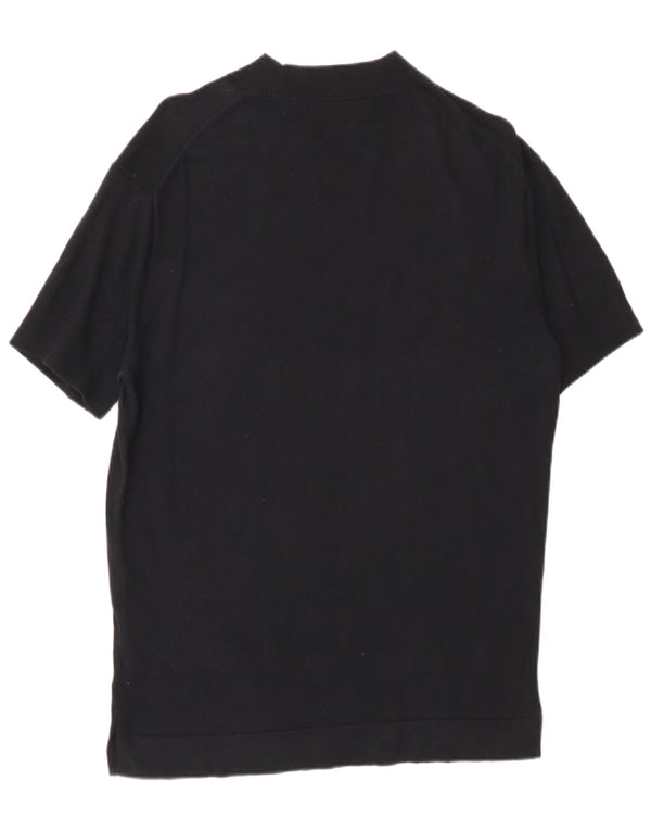 Camiseta masculina Zara Top XL algodão preto