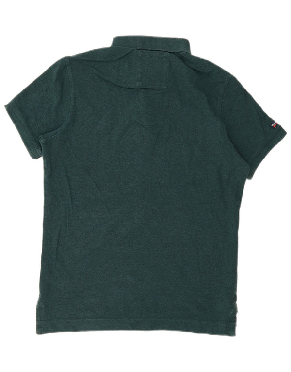 Camisa polo masculina Superdry grande algodão verde