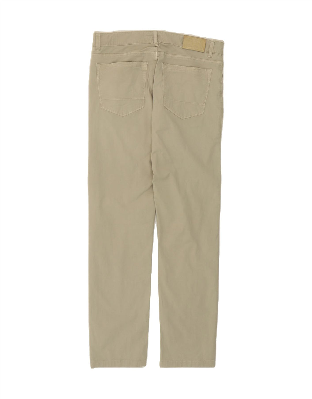 TRUSSARDI Mens Straight Casual Trousers W31 L31 Beige Cotton Vintage Trussardi and Second-Hand Trussardi from Messina Hembry 