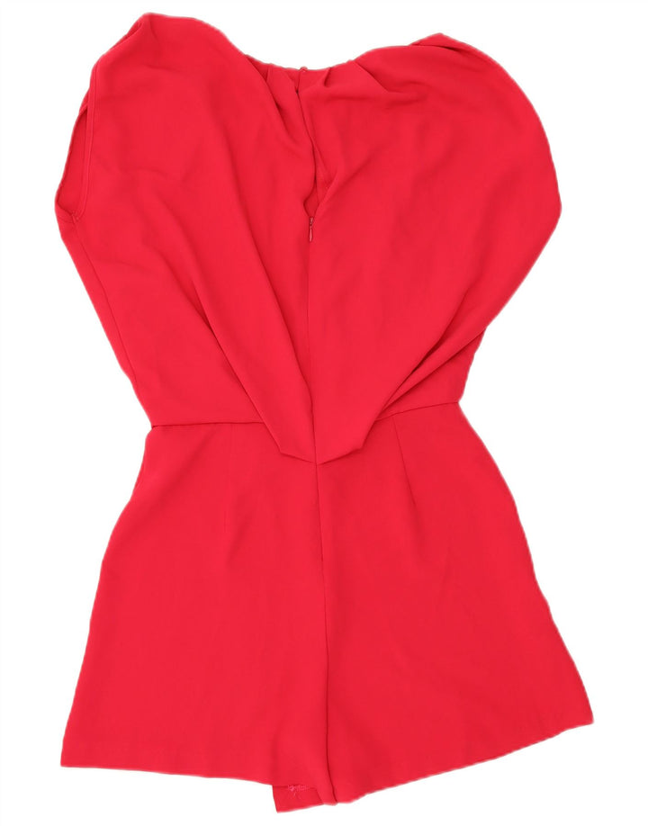 Macacão feminino Zara UK 10 pequeno poliéster rosa