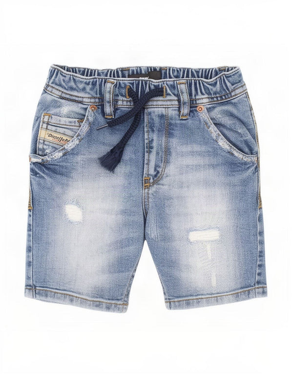 Diesel Boys Shorts jeans desgastados 3-4 anos W20 algodão azul