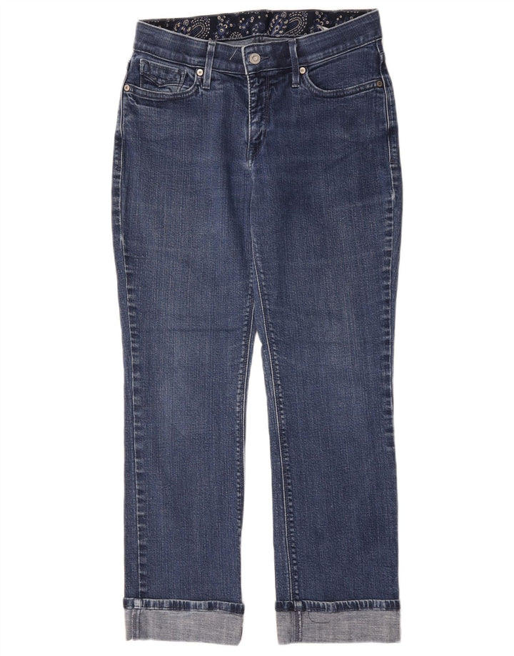 Jeans reto feminino Levi's US 6 médio W28 L25 algodão azul