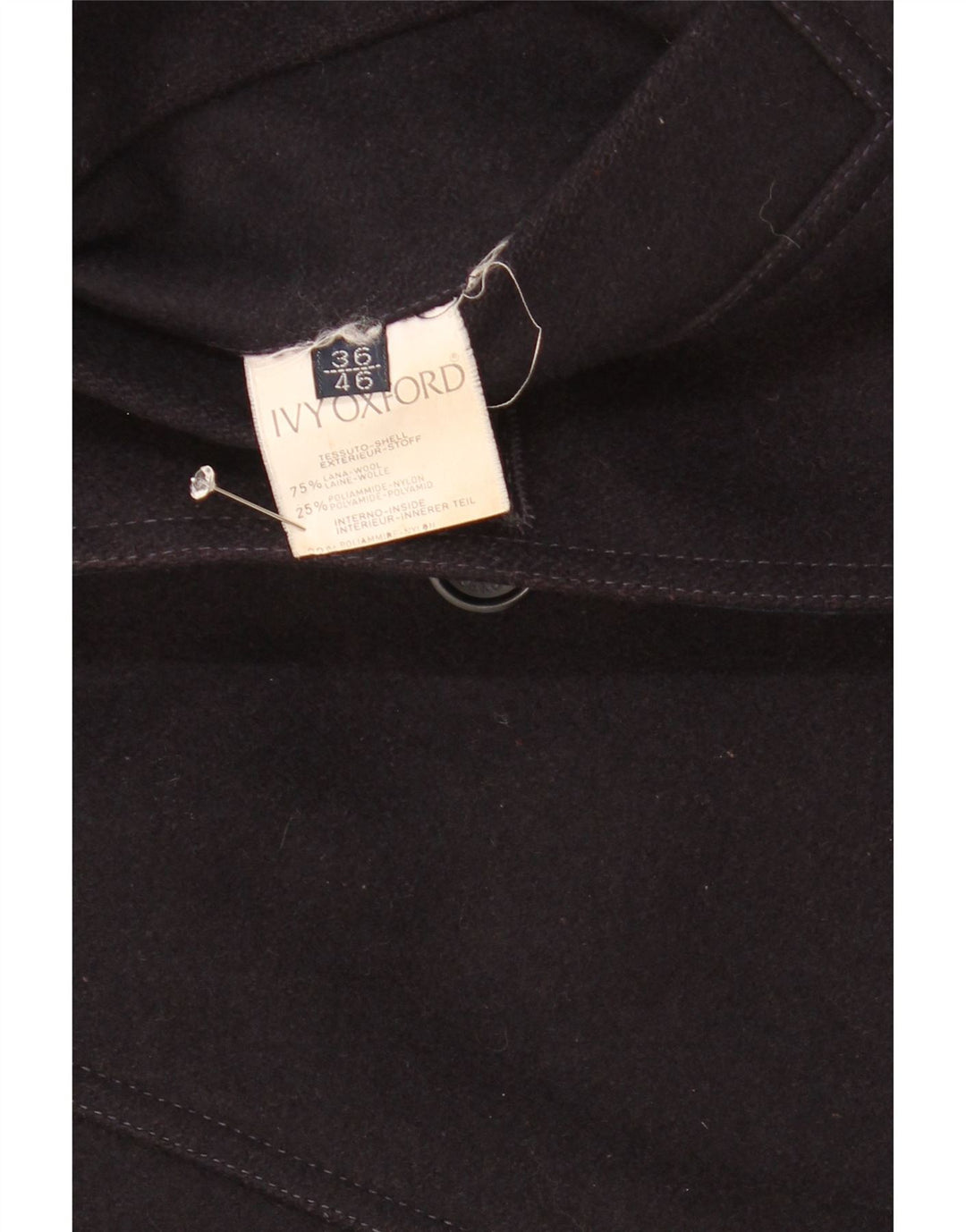 Jaqueta reversível masculina Ivy Oxford UK 36 pequena lã azul marinho