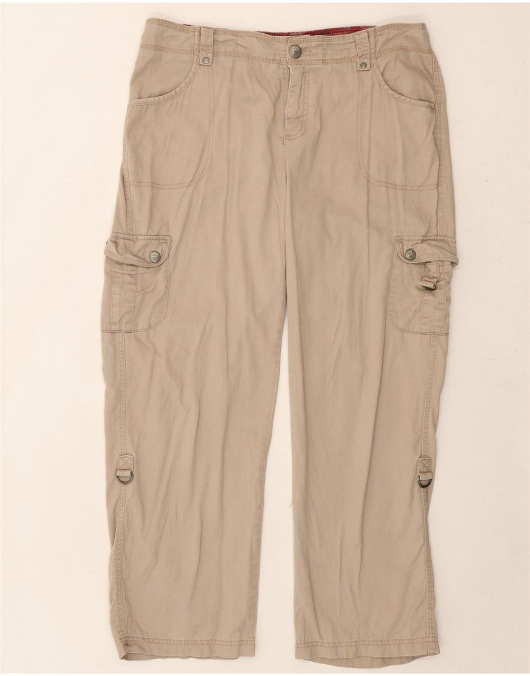 LEE Womens Straight Cargo Trousers US 16 2XL W36 L29 Beige Cotton Vintage Lee and Second-Hand Lee from Messina Hembry 