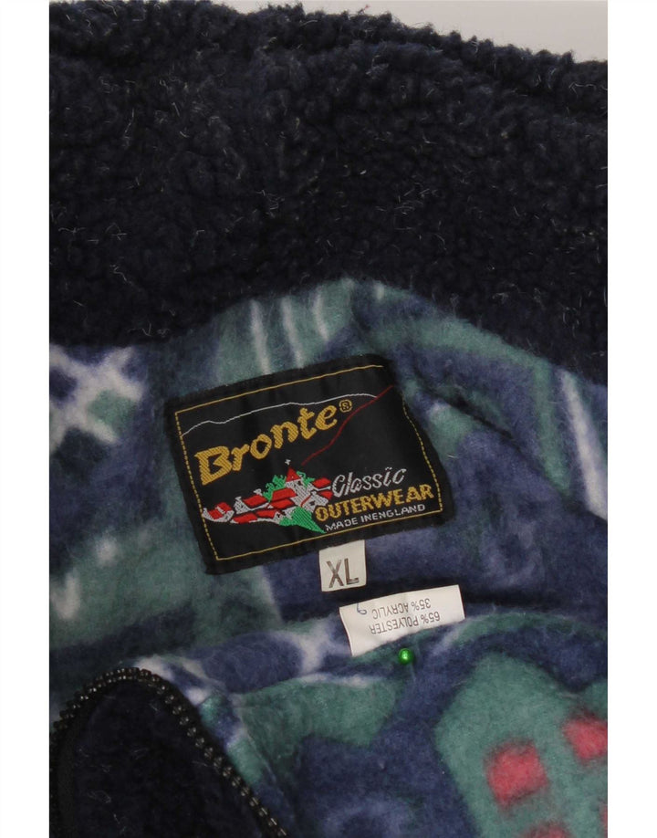 Jaqueta de lã masculina Bronte UK 42 XL poliéster azul marinho