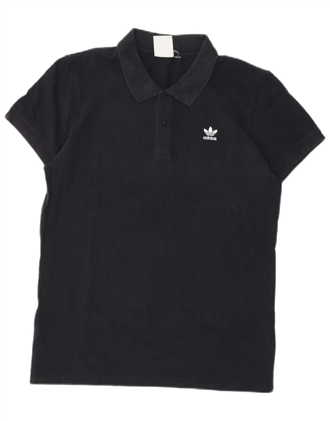 Camisa polo masculina Adidas médio algodão preto