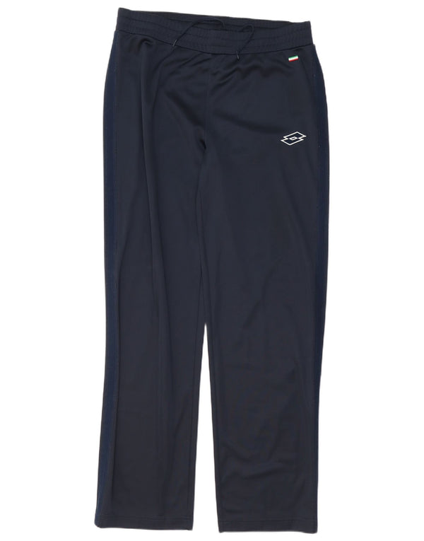 Calça de treino masculina Lotto UK 42/44 XL azul marinho poliéster
