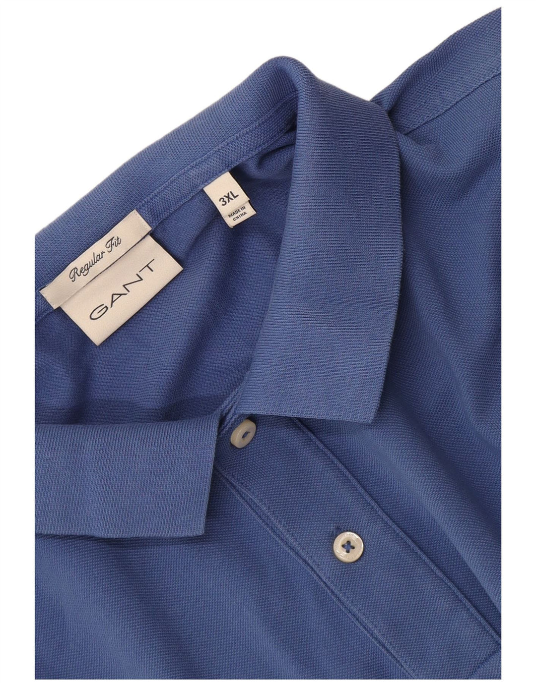 Camisa polo masculina de ajuste regular Gant 3XL azul