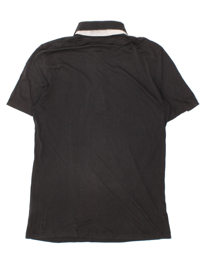 TRUSSARDI Mens Polo Shirt Medium Black Vintage Trussardi and Second-Hand Trussardi from Messina Hembry 