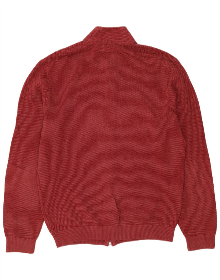 Suéter cardigã masculino Massimo Dutti grande algodão vermelho