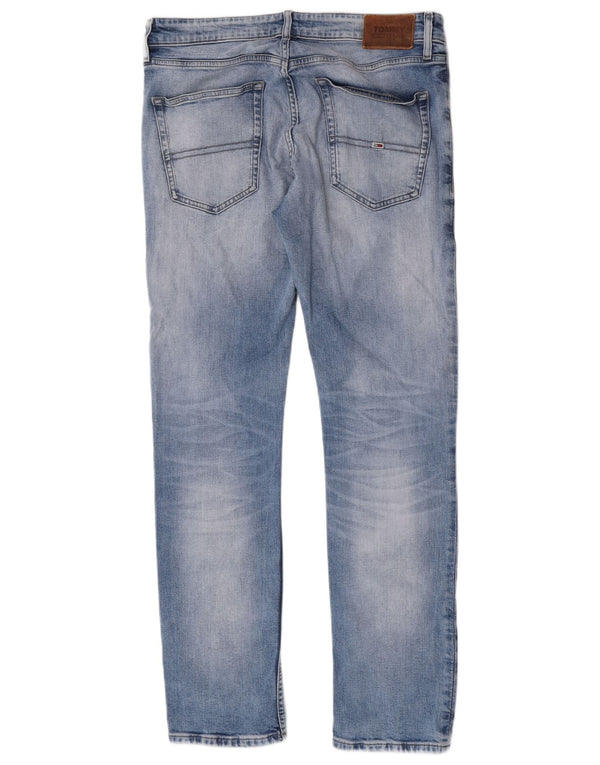 Tommy Hilfiger Masculino Slim Jeans W34 L32 Azul Algodão