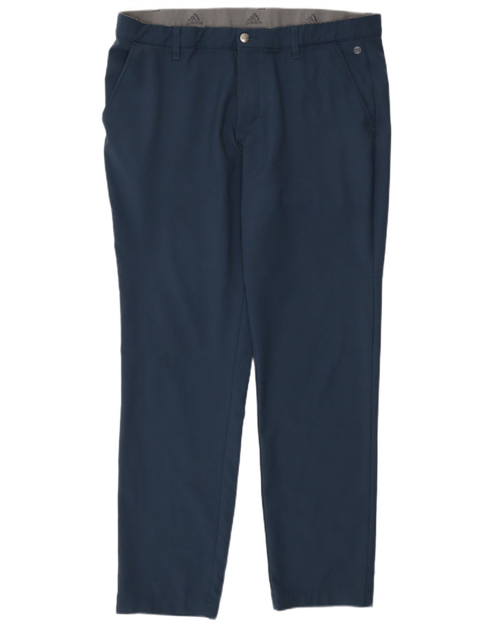 Calça Adidas Mens Slim Chino W36 L32 Azul Marinho Poliéster