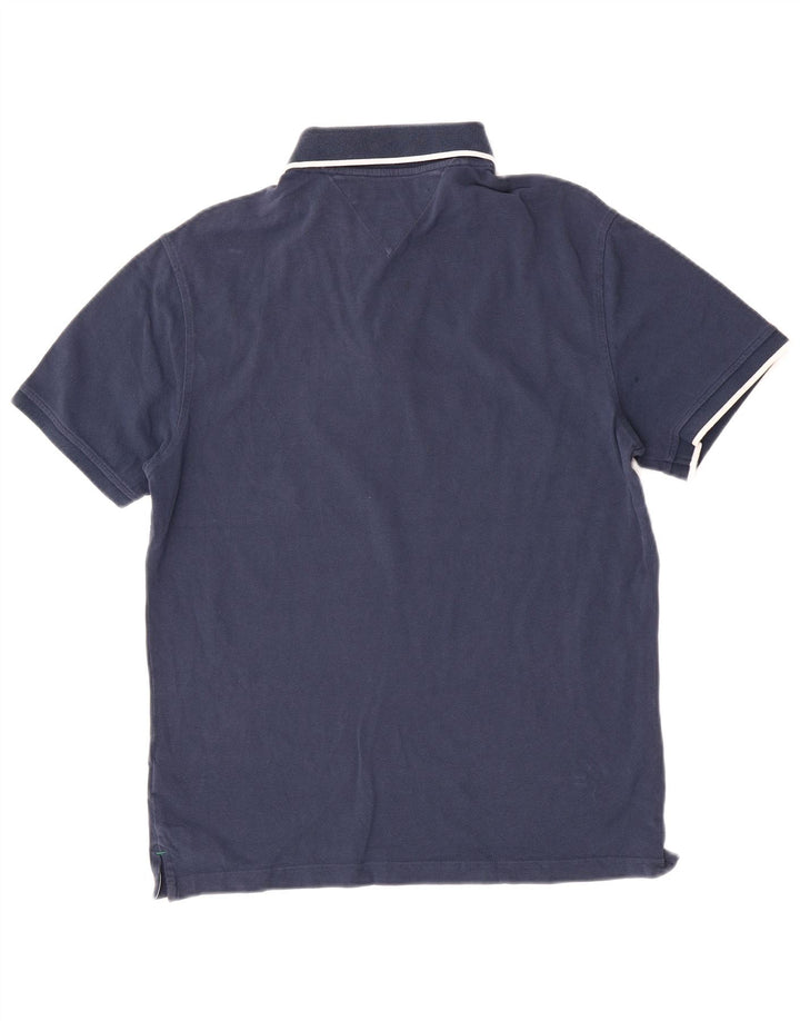 Camisa polo masculina Tommy Hilfiger Golf médio azul marinho algodão