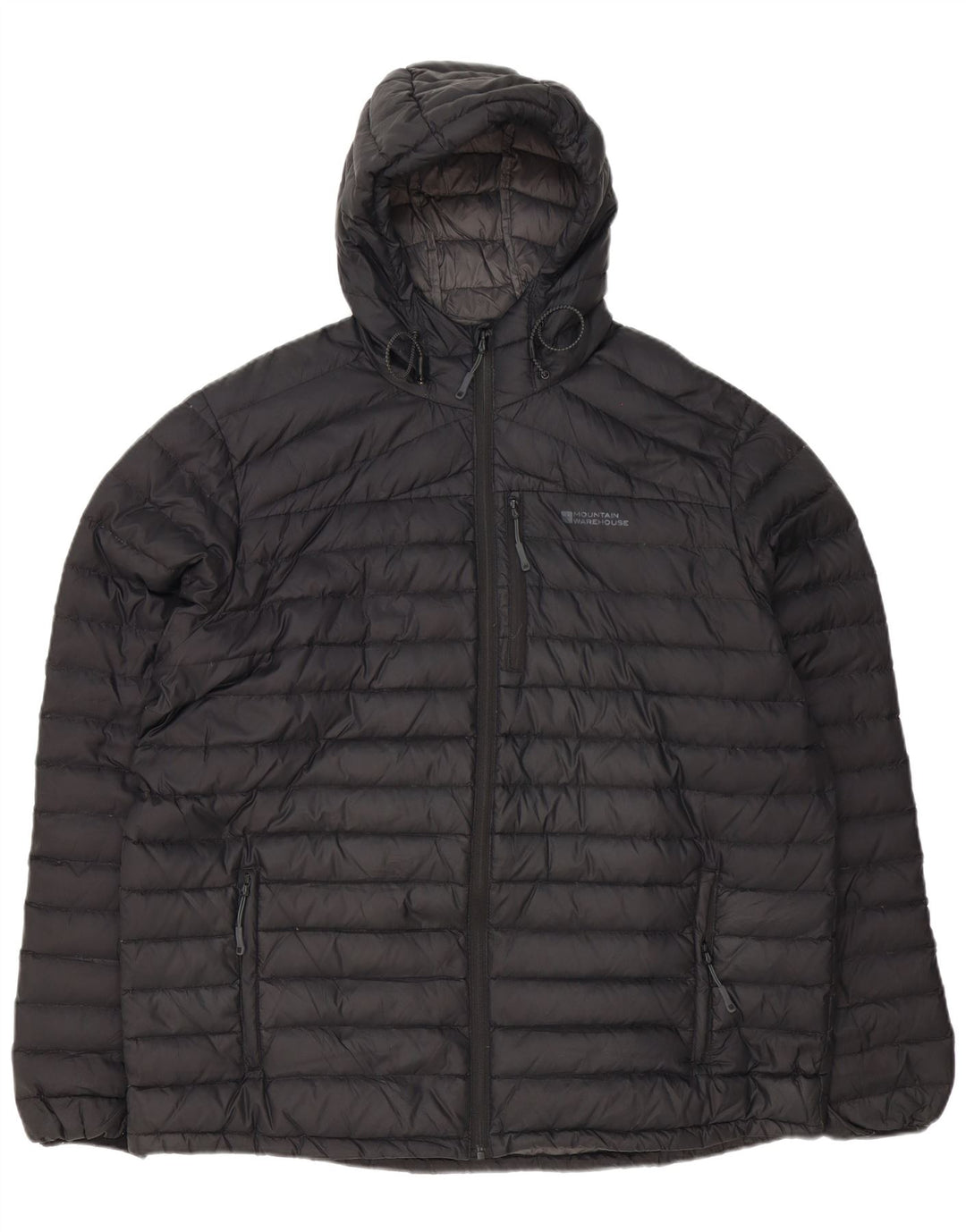 Jaqueta masculina acolchoada com capuz MOUNTAIN WAREHOUSE UK 42 XL poliéster preto