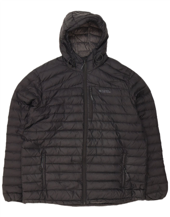 Jaqueta masculina acolchoada com capuz MOUNTAIN WAREHOUSE UK 42 XL poliéster preto
