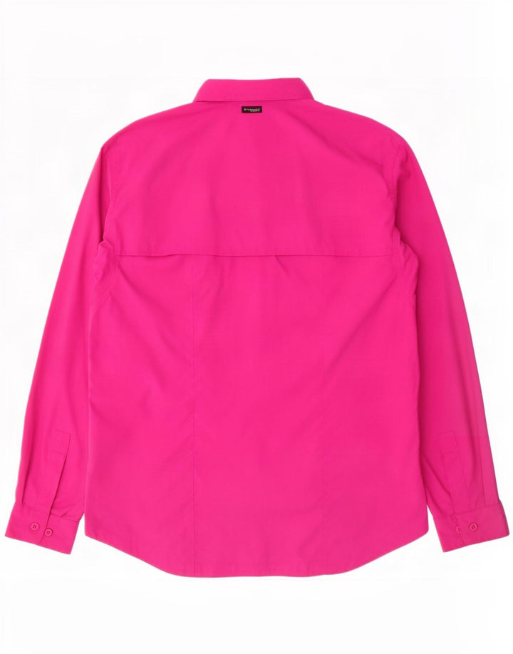 Camisa feminina Columbia UK 16 grande rosa nylon