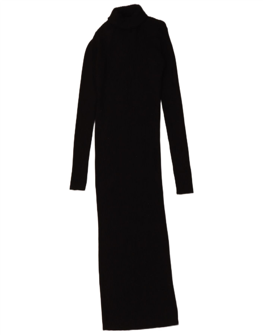 Zara Vestido Maxi Jumper Feminino Reino Unido 8 Pequeno Preto