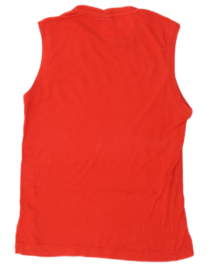 Puma Mens Graphic Vest Top Médio Algodão Vermelho