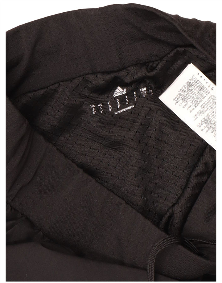 Shorts esportivos femininos Adidas UK 10 pequeno poliéster preto