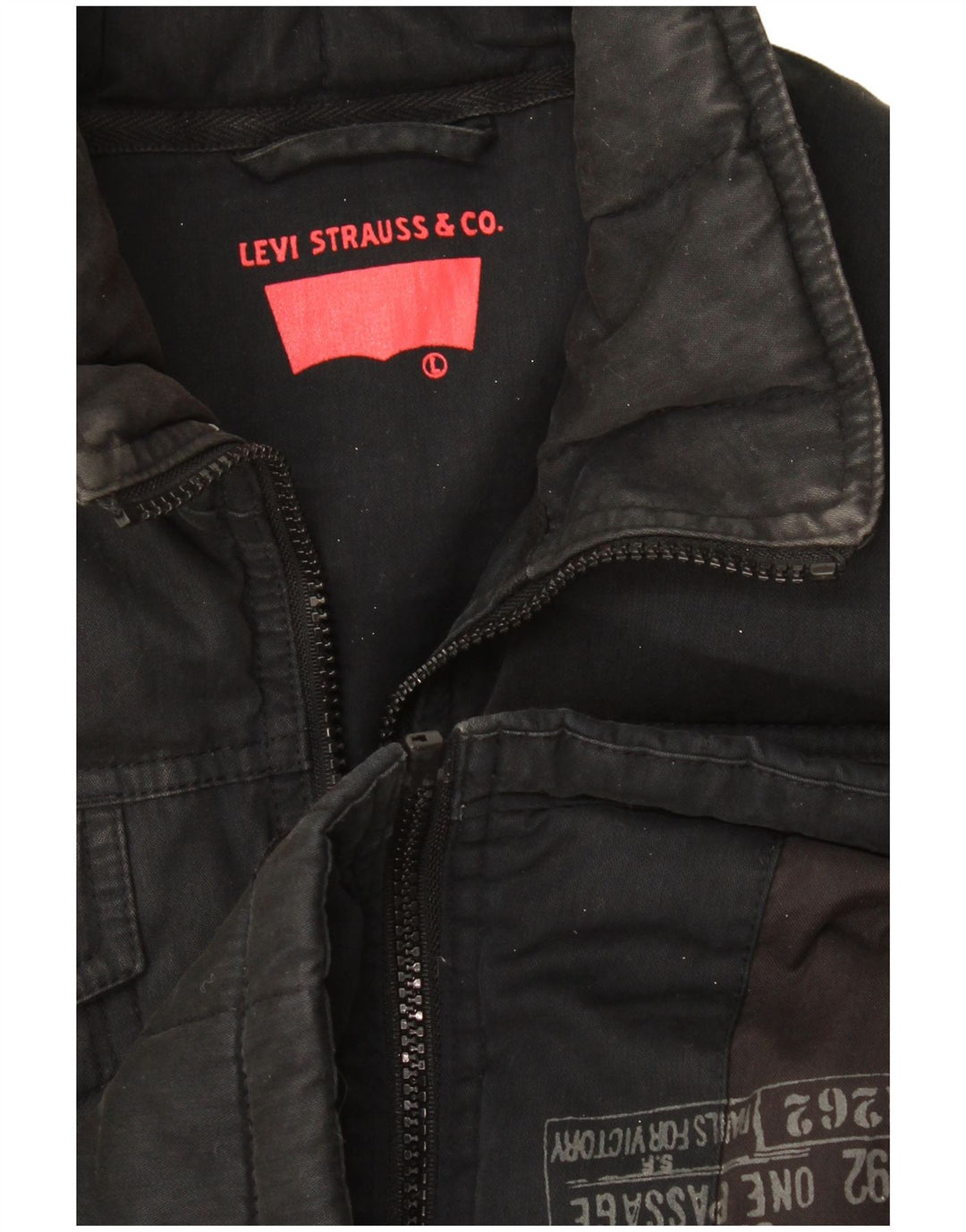 Jaqueta Levi's Feminina Crop Utility UK 16 Grande Preto