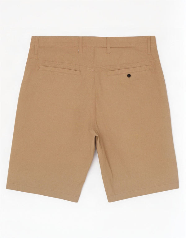 Hurley Mens Chino Shorts W30 Poliéster Bege Médio