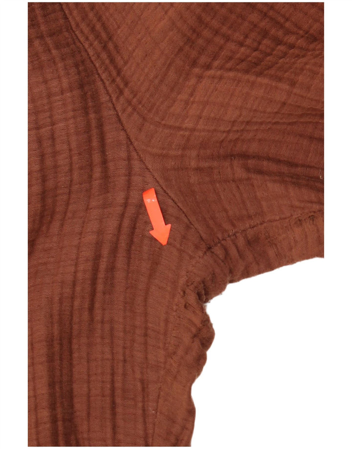 Calça feminina casual slim Zara médio W28 L28 algodão marrom