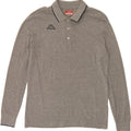 KAPPA Mens Long Sleeve Polo Shirt Medium Grey Cotton Vintage Kappa and Second-Hand Kappa from Messina Hembry 