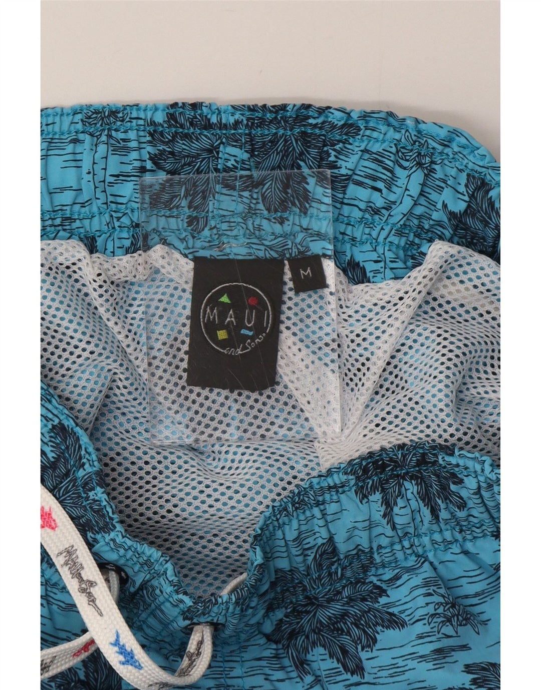 Shorts de natação masculino MAUI AND SONS médio azul poliamida havaiano