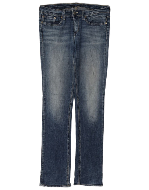 Meltin' Pot Womens Slim Jeans W28 L34 Blue Cotton