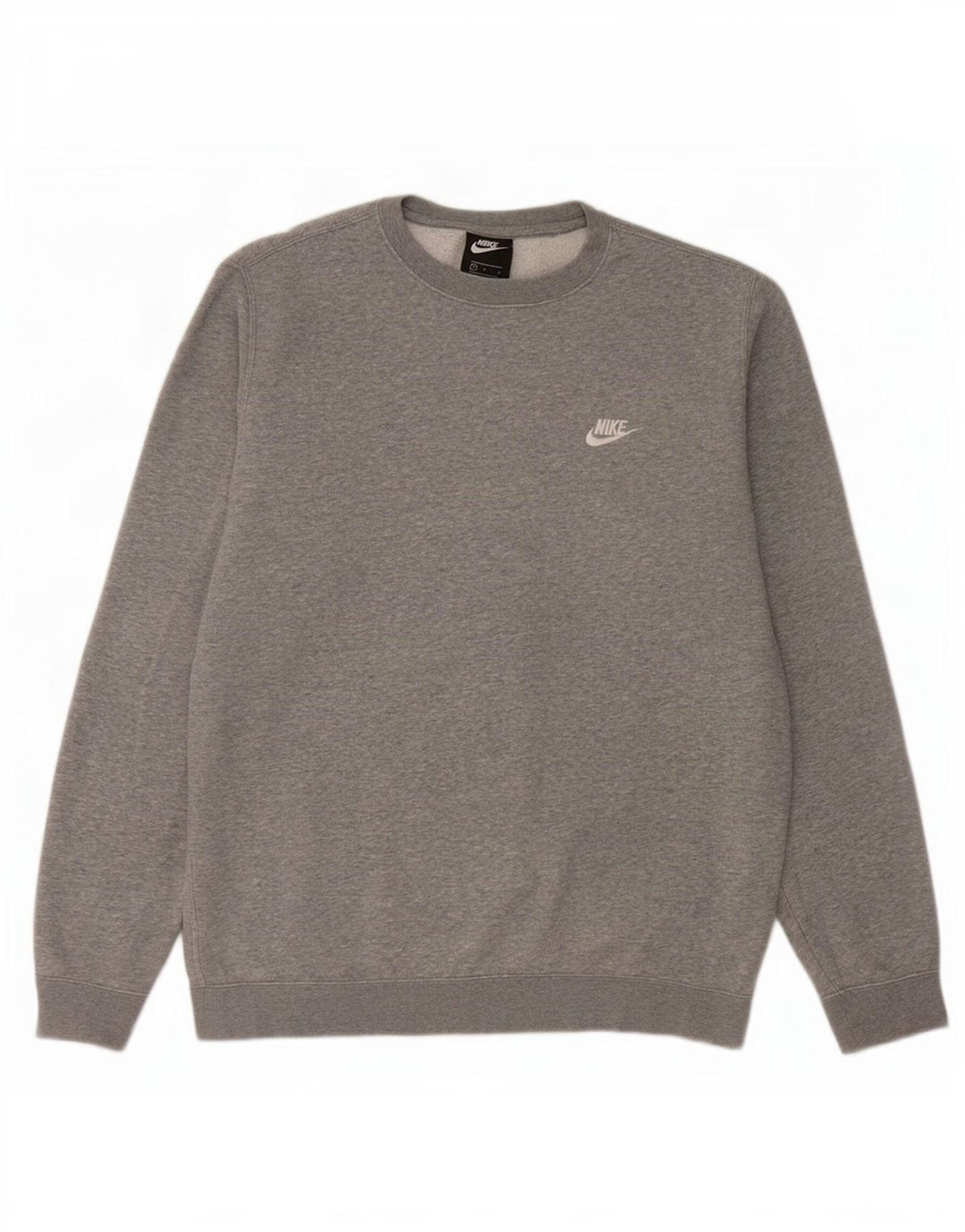 Moletom masculino Nike Jumper grande algodão manchado cinza