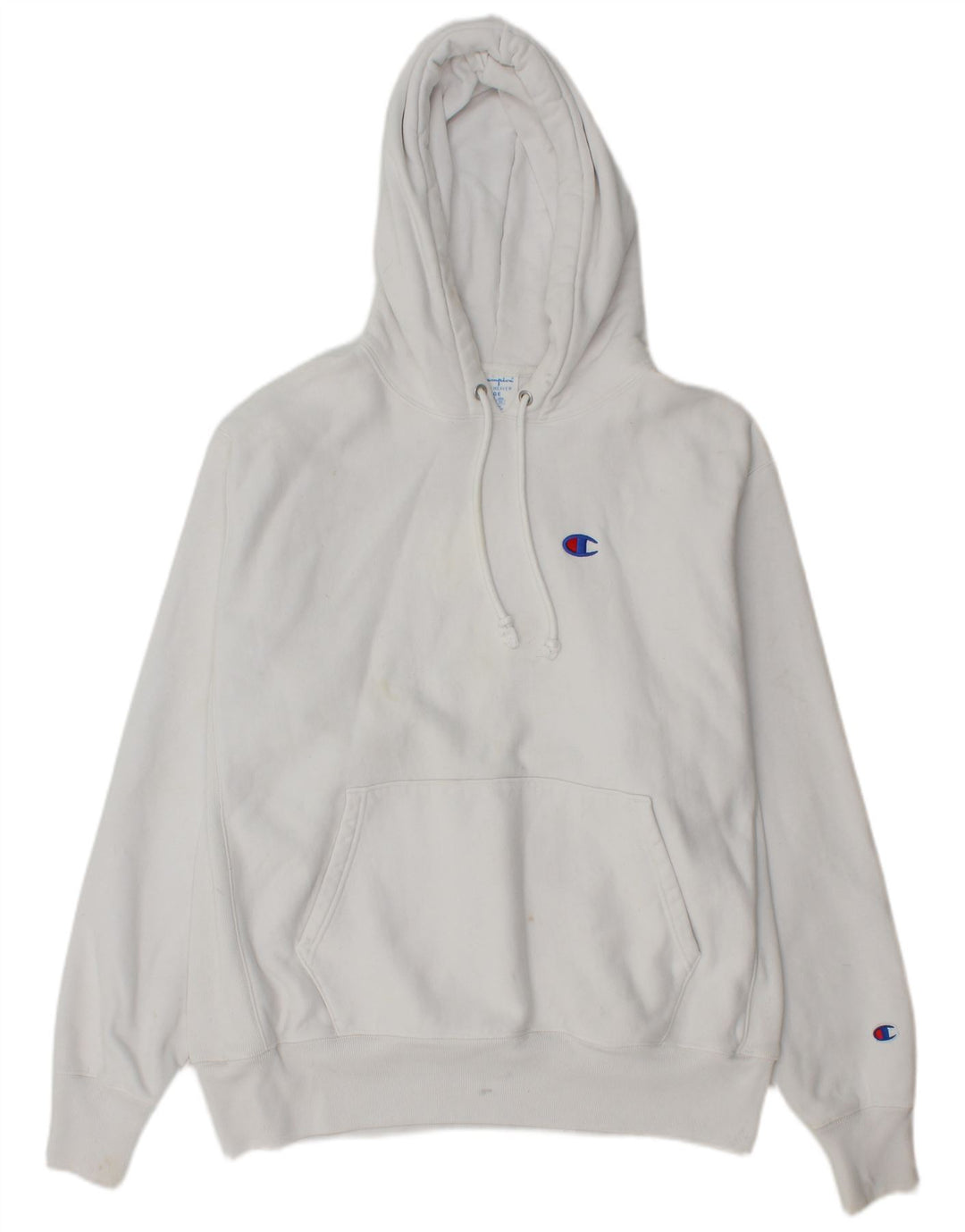 Jumper masculino com capuz Champion grande algodão branco