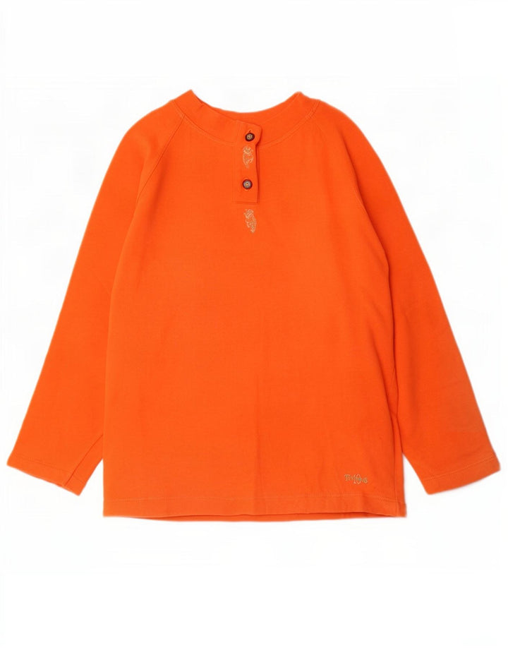 Colmar moletom feminino jumper UK 14 algodão laranja médio