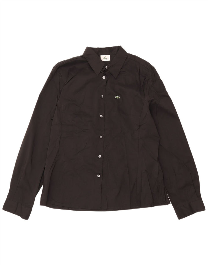 Camisa feminina Lacoste tamanho 44 grande algodão preto