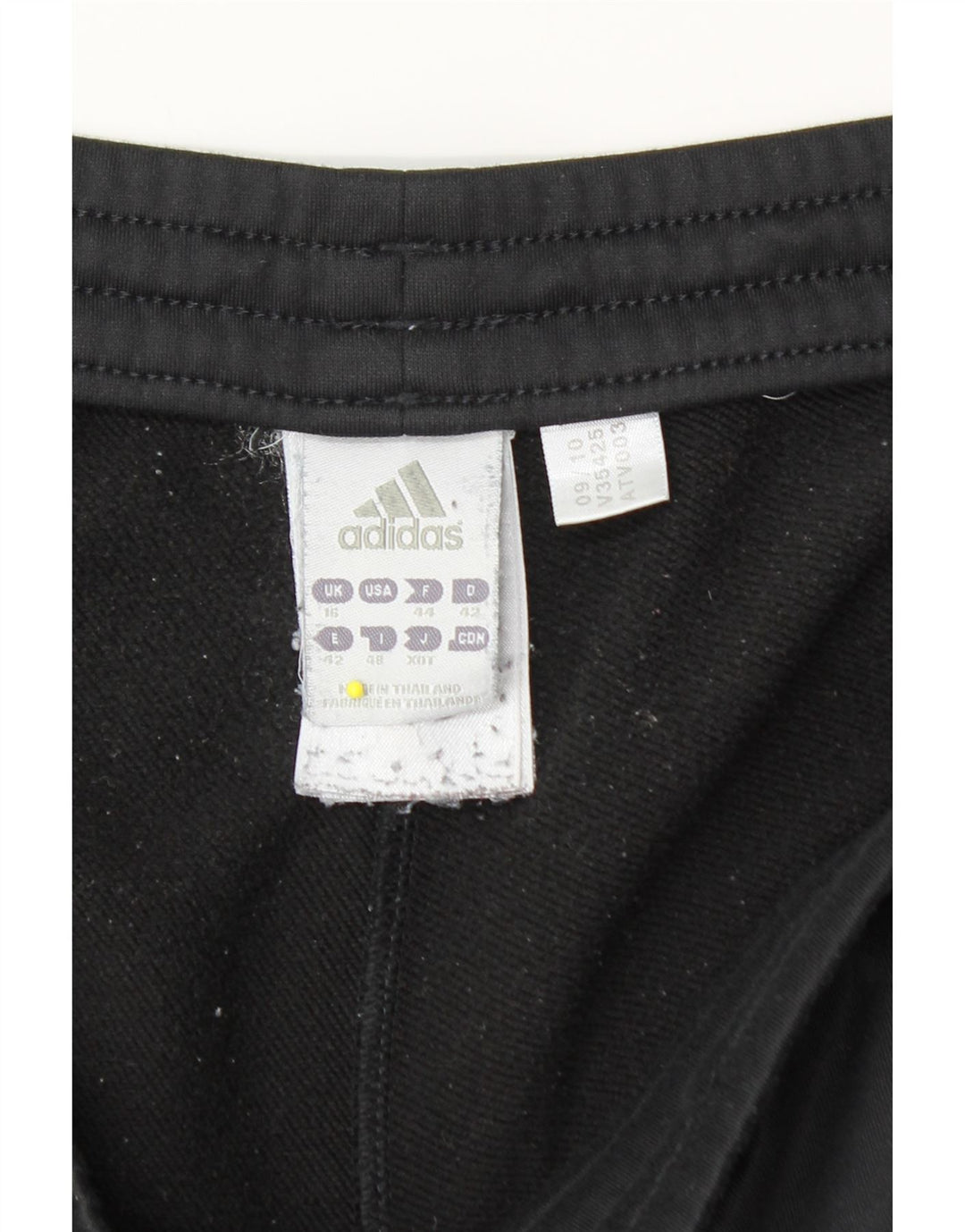 Calça de treino feminina Adidas UK 16 grande poliéster preto