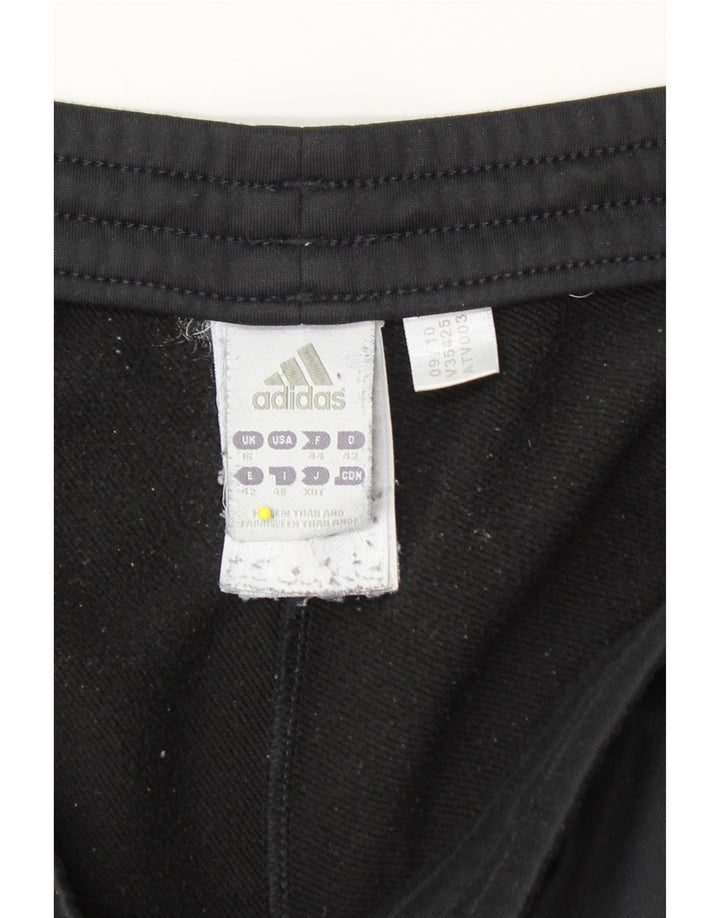 Calça de treino feminina Adidas UK 16 grande poliéster preto